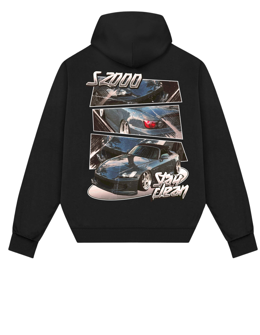 STAY CLEAN S2000 COLLAGE HOODIE