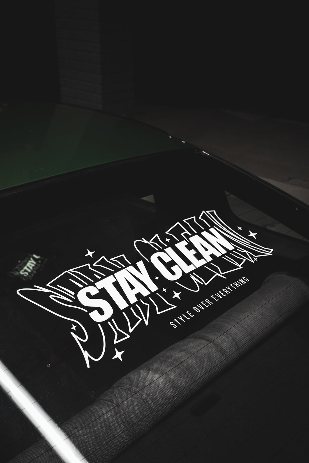 STAY CLEAN STYLE REAR BANNER
